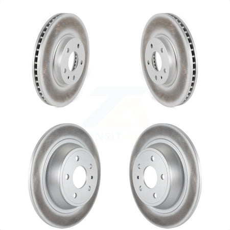 Front Rear Coated Disc Brake Rotors Kit For Ford Fusion Lincoln MKZ KG-100805 by Genius