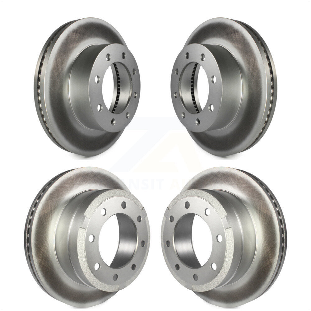 Front Rear Coated Disc Brake Rotors Kit For Ford F-250 Super Duty F-350 4WD KG-100808 by Genius