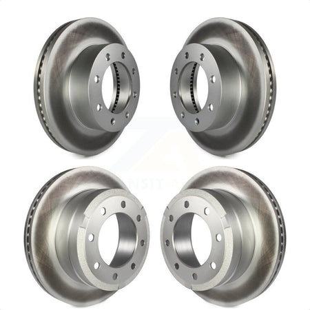 Front Rear Coated Disc Brake Rotors Kit For Ford F-250 Super Duty F-350 4WD KG-100808 by Genius