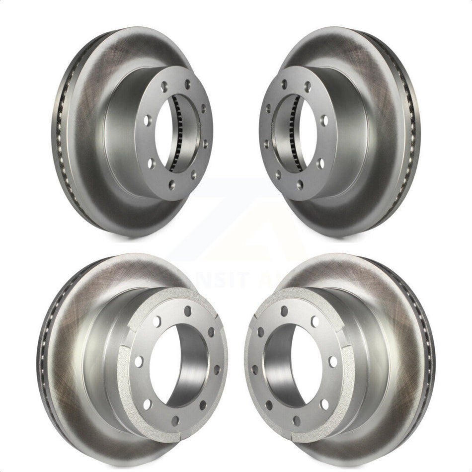 Front Rear Coated Disc Brake Rotors Kit For Ford F-250 Super Duty F-350 4WD KG-100808 by Genius