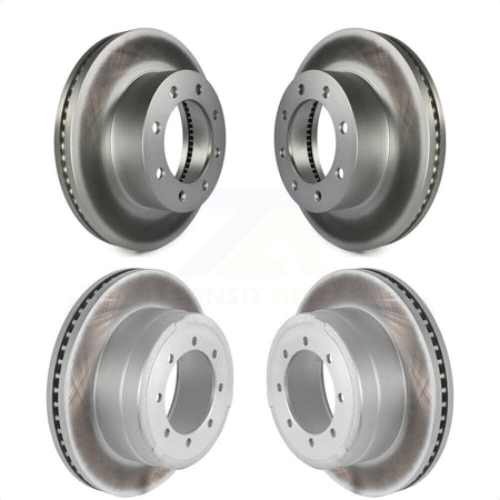 Front Rear Coated Disc Brake Rotors Kit For Ford F-250 Super Duty F-350 F-450 KG-100809 by Genius