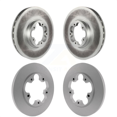 Front Rear Coated Disc Brake Rotors Kit For Ford Transit-250 Transit-350 Transit-150 KG-100810 by Genius