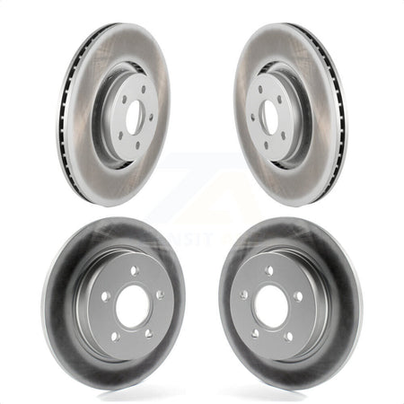 Front Rear Coated Disc Brake Rotors Kit For Ford Focus ST KG-100814 by Genius