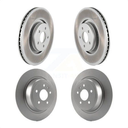 Front Rear Coated Disc Brake Rotors Kit For Lincoln MKC KG-100815 by Genius