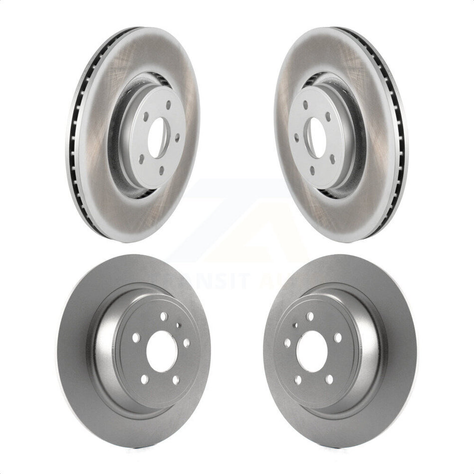 Front Rear Coated Disc Brake Rotors Kit For Lincoln MKC KG-100815 by Genius