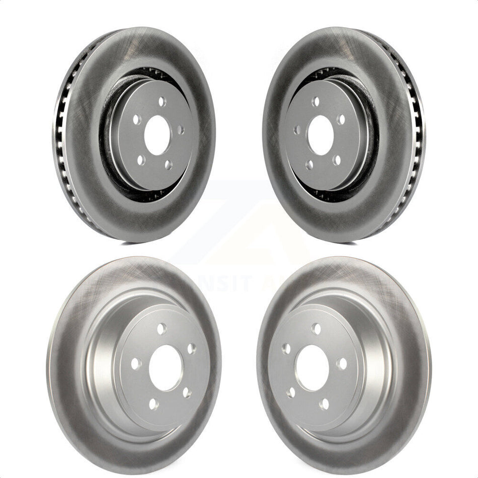 Front Rear Coated Disc Brake Rotors Kit For Ford Edge Fusion Lincoln MKZ MKX Nautilus Continental KG-100817 by Genius