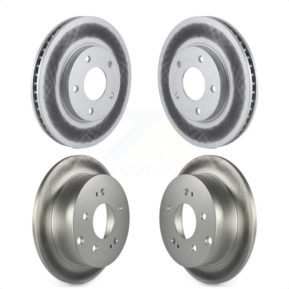 Front Rear Coated Disc Brake Rotors Kit For Mitsubishi Galant KG-100822 by Genius