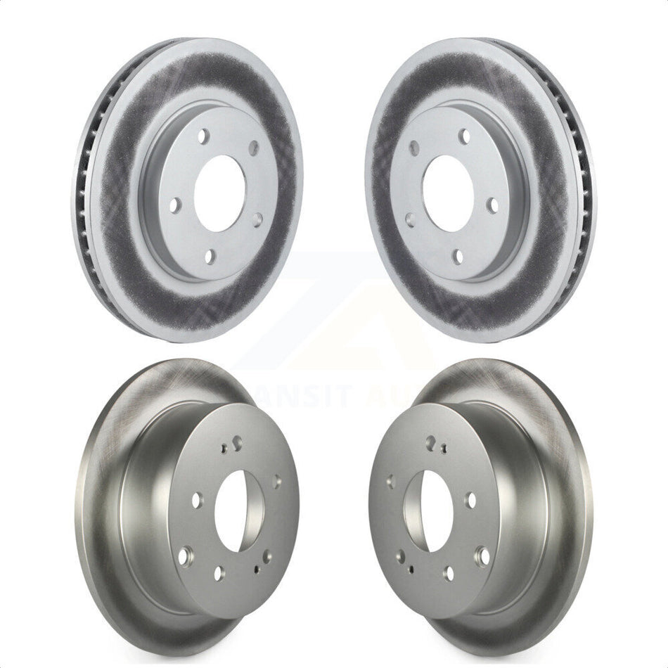 Front Rear Coated Disc Brake Rotors Kit For Mitsubishi Galant KG-100822 by Genius