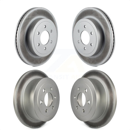 Front Rear Coated Disc Brake Rotors Kit For 2003-2004 Dodge Dakota KG-100830 by Genius