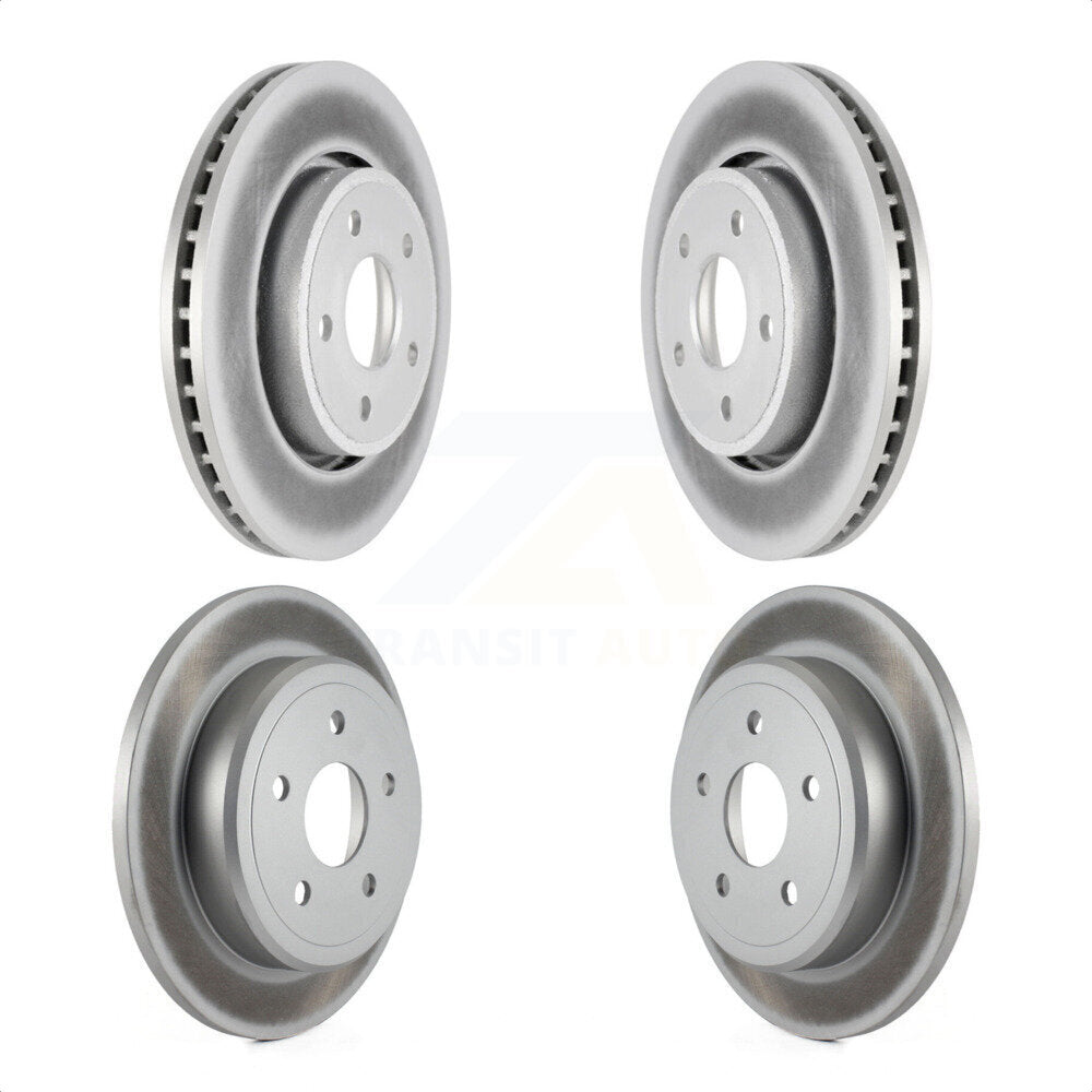 Front Rear Coated Disc Brake Rotors Kit For Jeep Grand Cherokee Commander KG-100836 by Genius