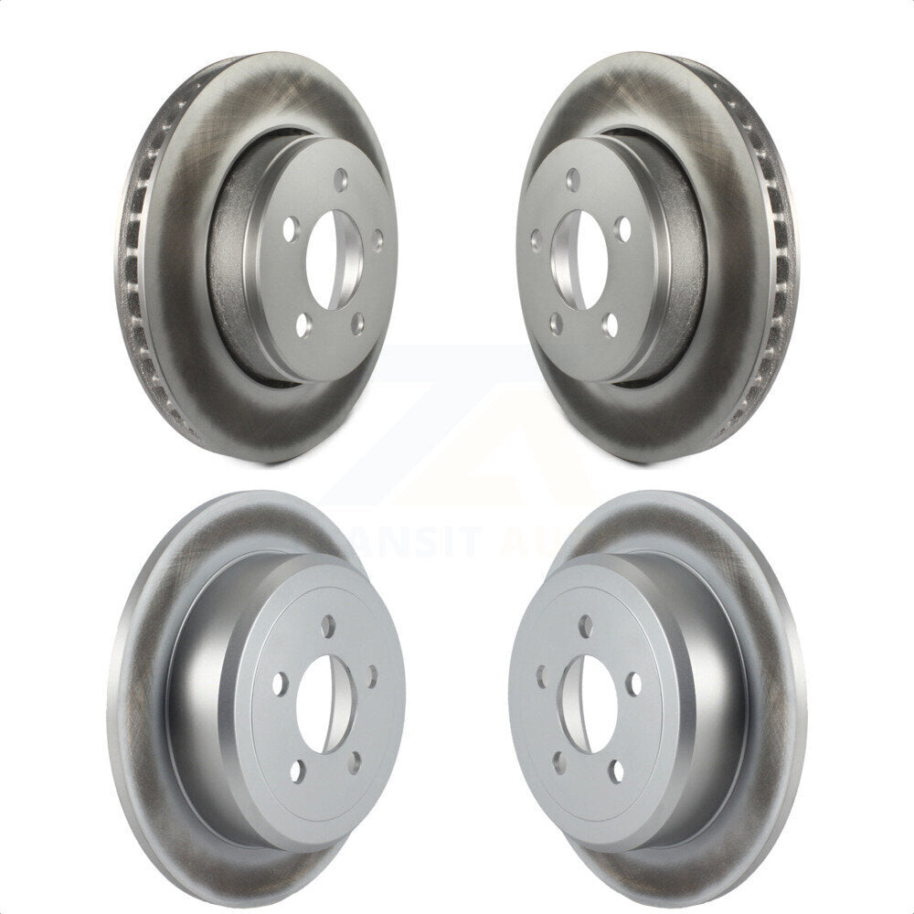 Front Rear Coated Disc Brake Rotors Kit For Jeep Liberty Dodge Nitro KG-100845 by Genius