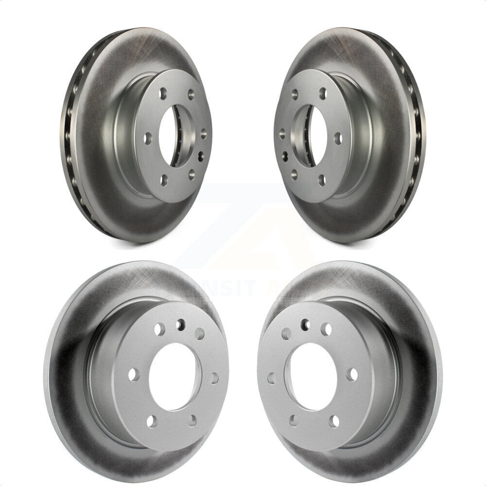 Front Rear Coated Disc Brake Rotors Kit For Sprinter 2500 Mercedes-Benz Freightliner Dodge 3500 KG-100847 by Genius