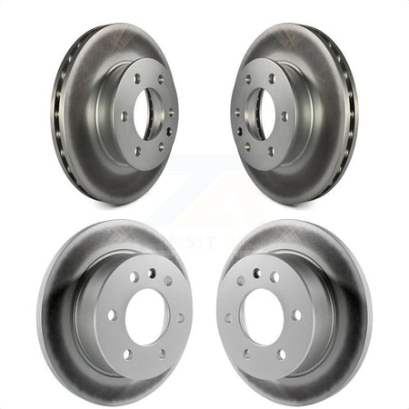 Front Rear Coated Disc Brake Rotors Kit For Sprinter 2500 Mercedes-Benz Freightliner Dodge 3500 KG-100847 by Genius