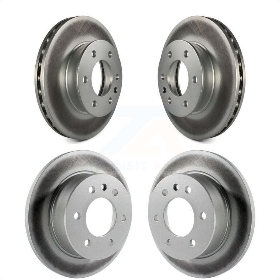 Front Rear Coated Disc Brake Rotors Kit For Sprinter 2500 Mercedes-Benz Freightliner Dodge 3500 KG-100847 by Genius