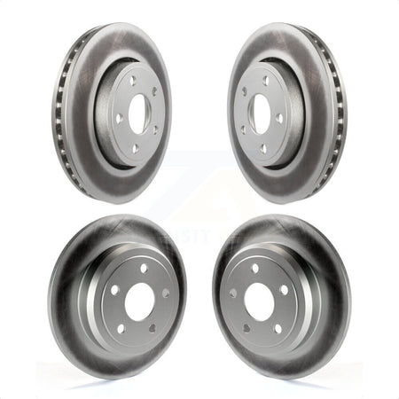 Front Rear Coated Disc Brake Rotors Kit For Dodge Durango KG-100853 by Genius