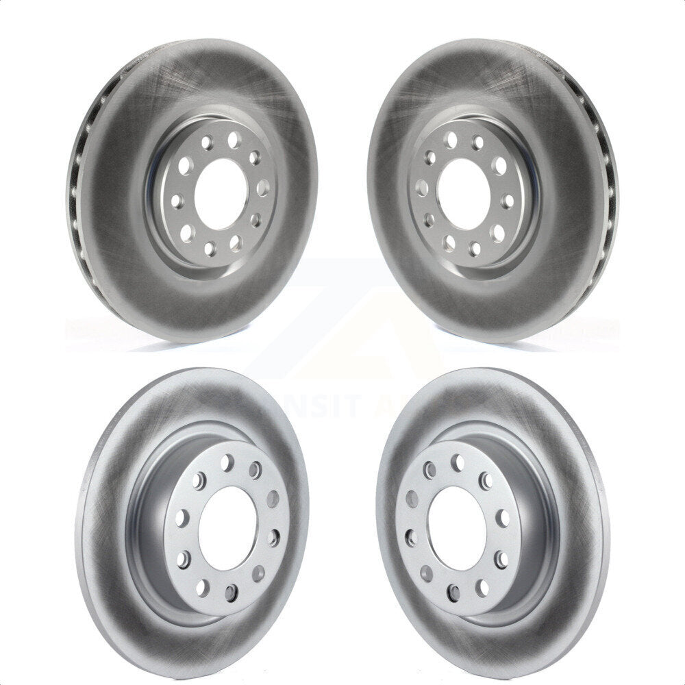 Front Rear Coated Disc Brake Rotors Kit For 2013-2016 Dodge Dart KG-100858 by Genius