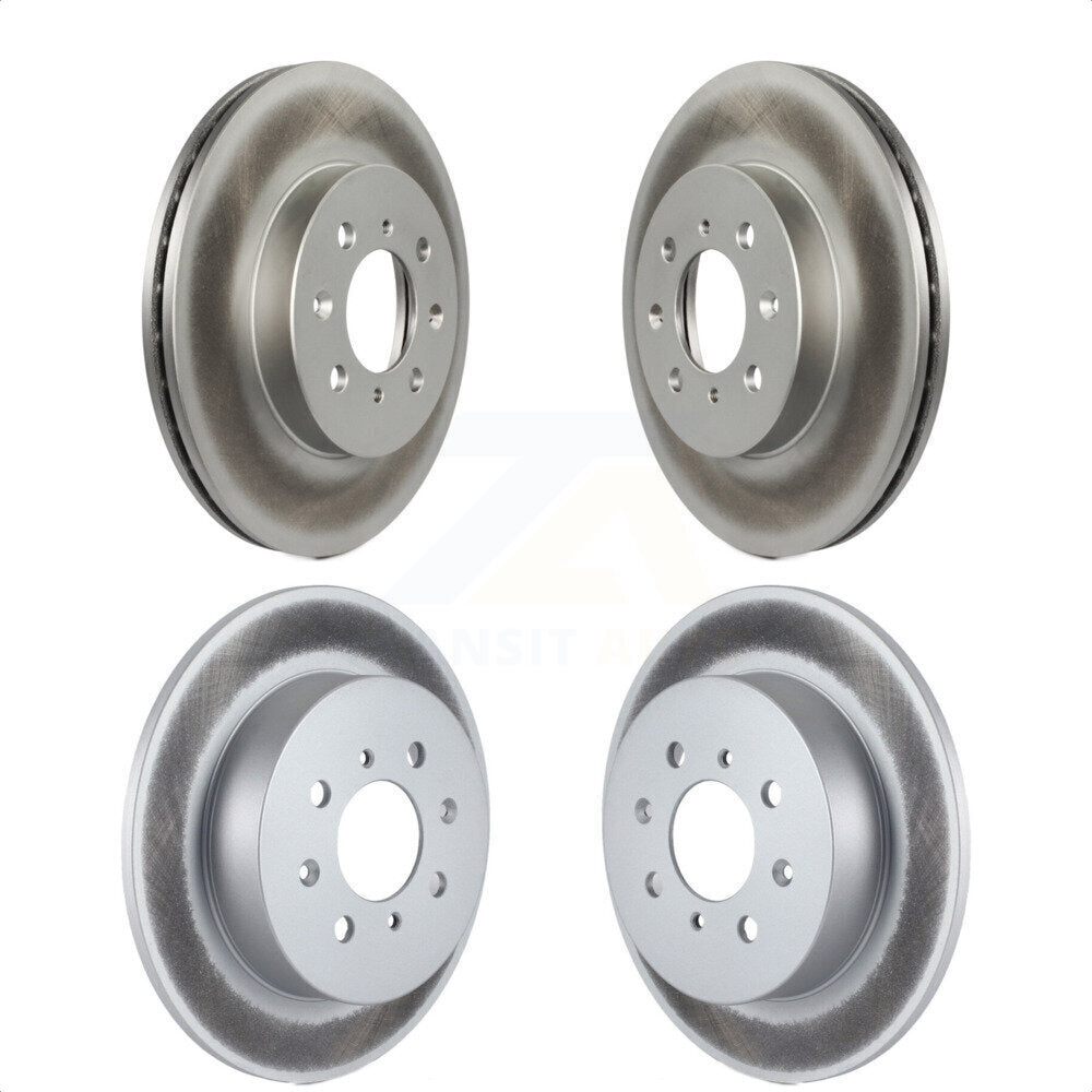 Front Rear Coated Disc Brake Rotors Kit For Honda Civic Acura EL KG-100865 by Genius