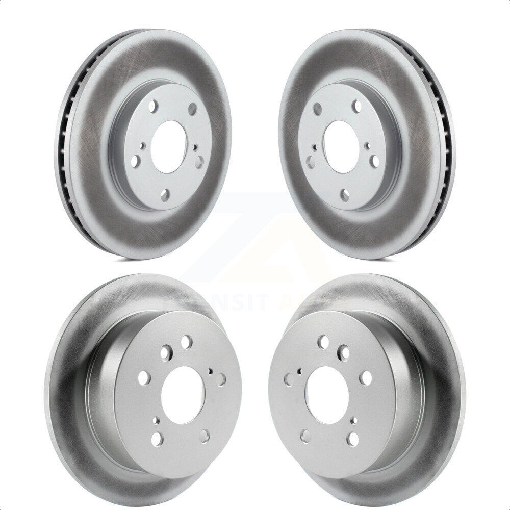 Front Rear Coated Disc Brake Rotors Kit For Toyota Camry KG-100867 by Genius