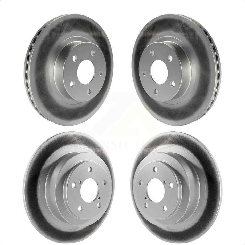 Front Rear Coated Disc Brake Rotors Kit For Subaru Legacy Outback KG-100876 by Genius