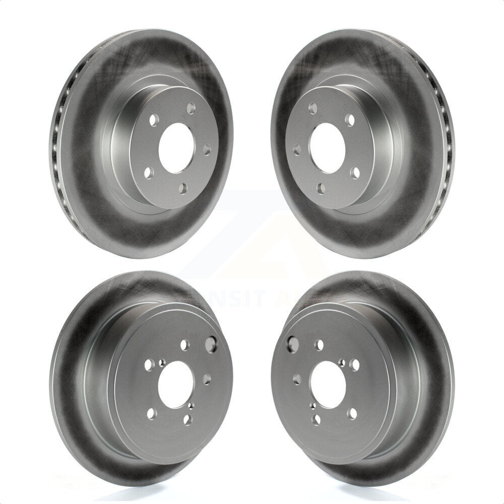 Front Rear Coated Disc Brake Rotors Kit For Subaru Impreza KG-100878 by Genius