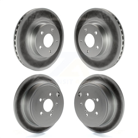 Front Rear Coated Disc Brake Rotors Kit For Subaru Impreza KG-100878 by Genius