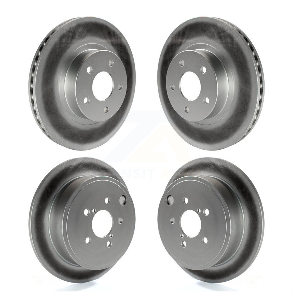 Front Rear Coated Disc Brake Rotors Kit For Subaru Impreza KG-100878 by Genius