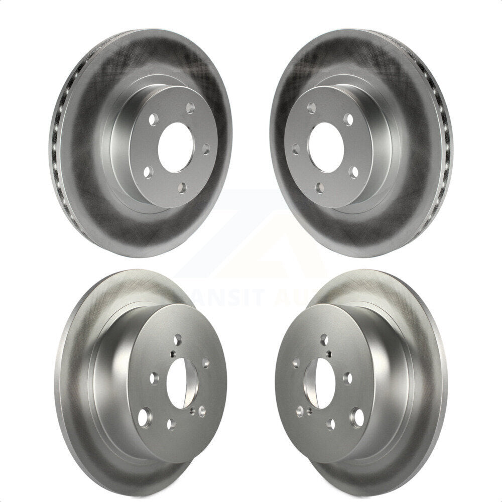 Front Rear Coated Disc Brake Rotors Kit For Subaru Impreza KG-100879 by Genius