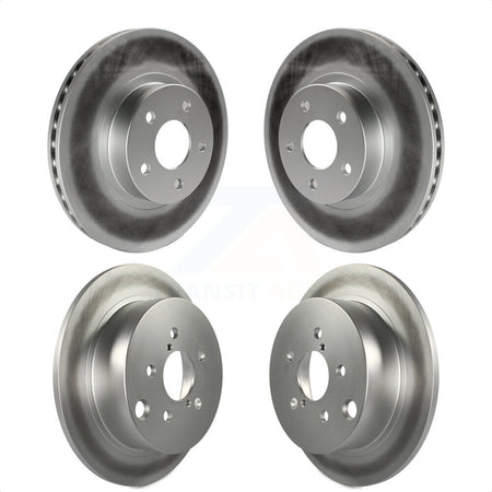 Front Rear Coated Disc Brake Rotors Kit For Subaru Impreza KG-100879 by Genius