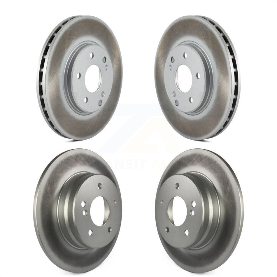 Front Rear Coated Disc Brake Rotors Kit For Mercedes-Benz E320 CLK320 C240 CLK350 C320 C280 CLK430 E430 C350 E300 KG-100886 by Genius