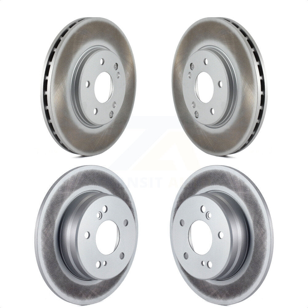 Front Rear Coated Disc Brake Rotors Kit For Chrysler Crossfire Mercedes-Benz SLK320 SLK280 SLK300 KG-100887 by Genius