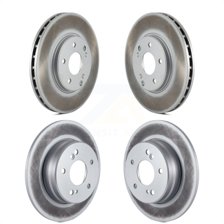 Front Rear Coated Disc Brake Rotors Kit For Chrysler Crossfire Mercedes-Benz SLK320 SLK280 SLK300 KG-100887 by Genius