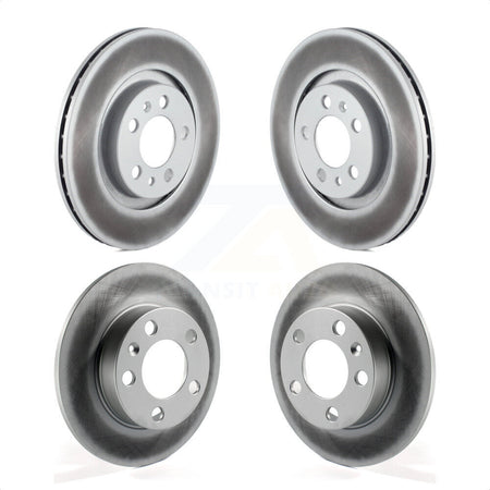 Front Rear Coated Disc Brake Rotors Kit For Volkswagen Beetle Jetta Golf City KG-100888 by Genius