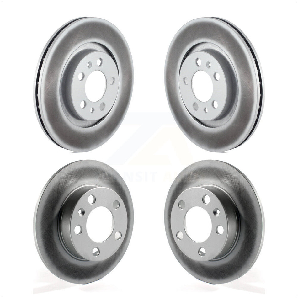 Front Rear Coated Disc Brake Rotors Kit For Volkswagen Beetle Jetta Golf City KG-100888 by Genius