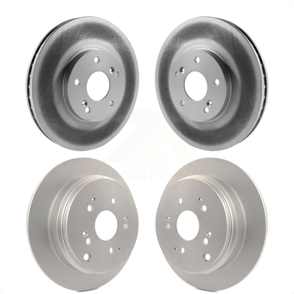 Front Rear Coated Disc Brake Rotors Kit For 2002-2004 Honda Odyssey KG-100892 by Genius