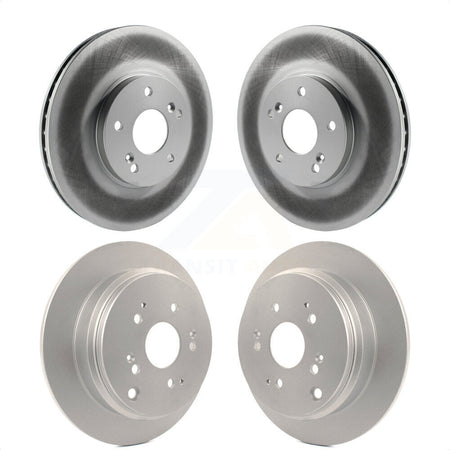 Front Rear Coated Disc Brake Rotors Kit For 2002-2004 Honda Odyssey KG-100892 by Genius
