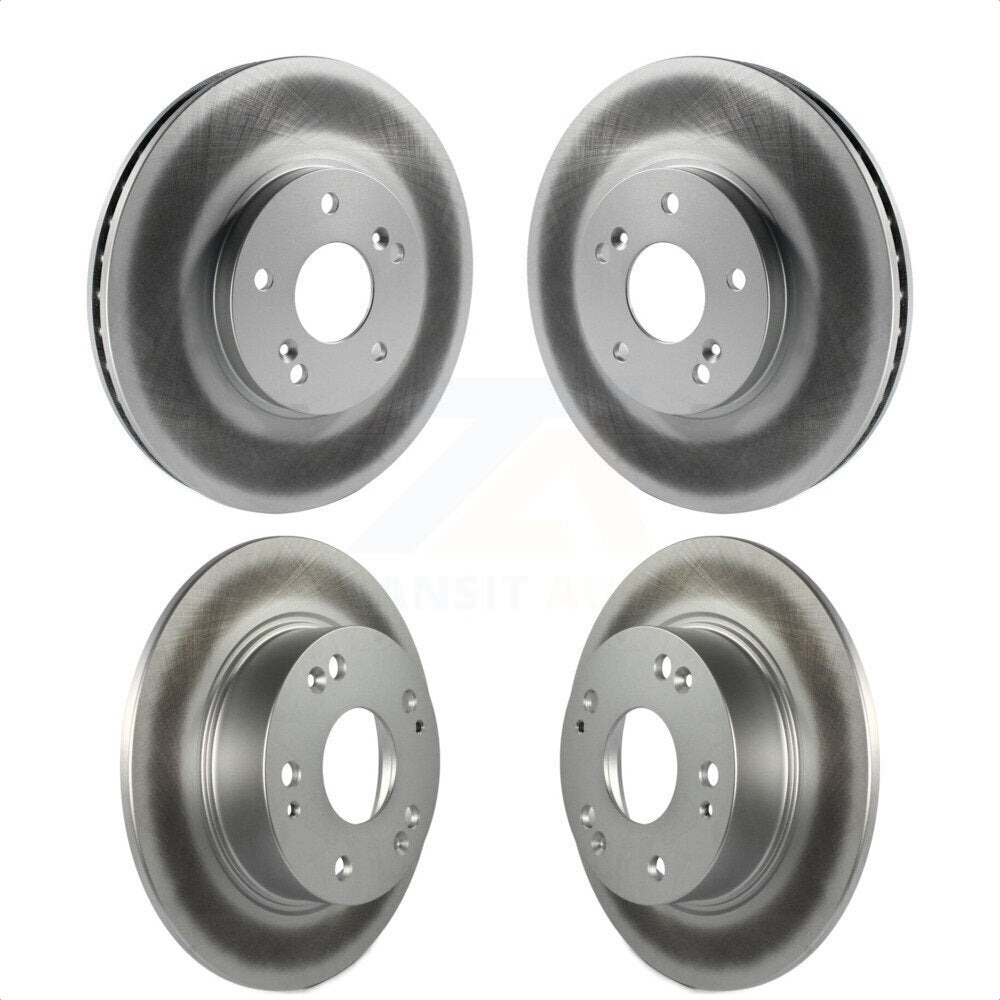 Front Rear Coated Disc Brake Rotors Kit For Honda Accord Acura TSX KG-100893 by Genius