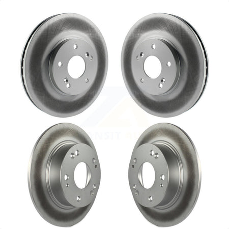 Front Rear Coated Disc Brake Rotors Kit For Honda Accord Acura TSX KG-100893 by Genius