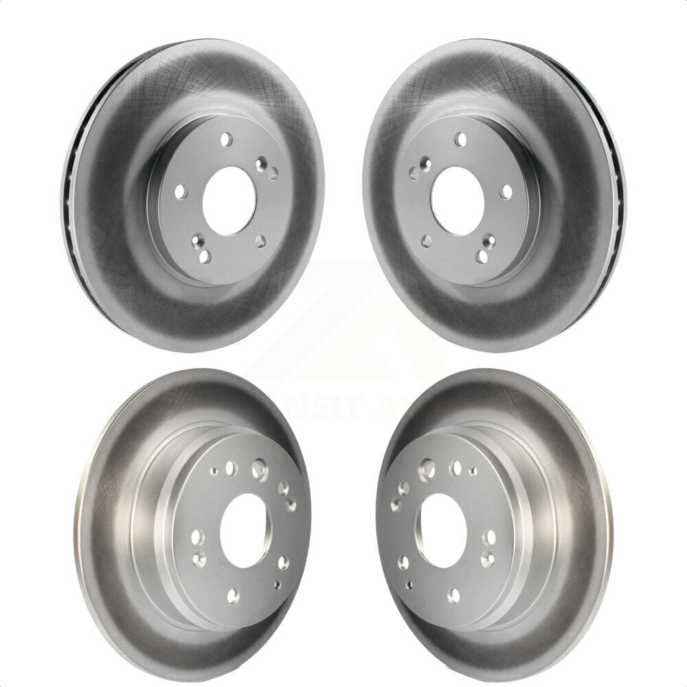 Front Rear Coated Disc Brake Rotors Kit For Acura TL KG-100894 by Genius