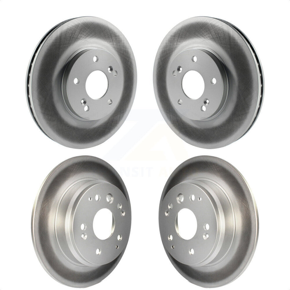 Front Rear Coated Disc Brake Rotors Kit For Acura TL KG-100894 by Genius