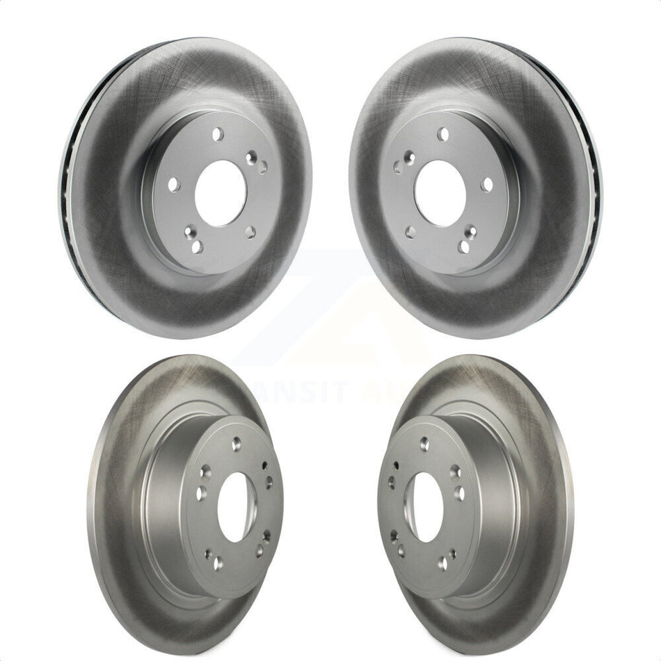 Front Rear Coated Disc Brake Rotors Kit For Honda Accord Acura TSX KG-100895 by Genius