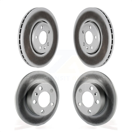 Front Rear Coated Disc Brake Rotors Kit For Volkswagen Beetle Jetta Golf KG-100896 by Genius