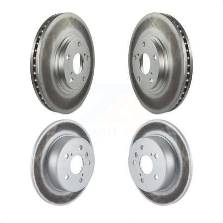 Front Rear Coated Disc Brake Rotors Kit For 1999-2003 Lexus RX300 AWD KG-100897 by Genius