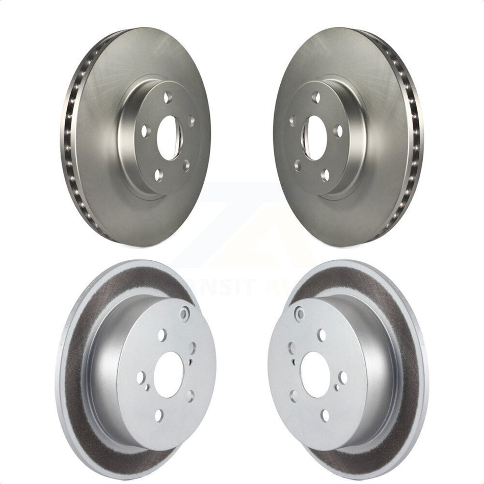 Front Rear Coated Disc Brake Rotors Kit For Toyota Corolla Matrix Scion tC Pontiac Vibe Celica KG-100900 by Genius