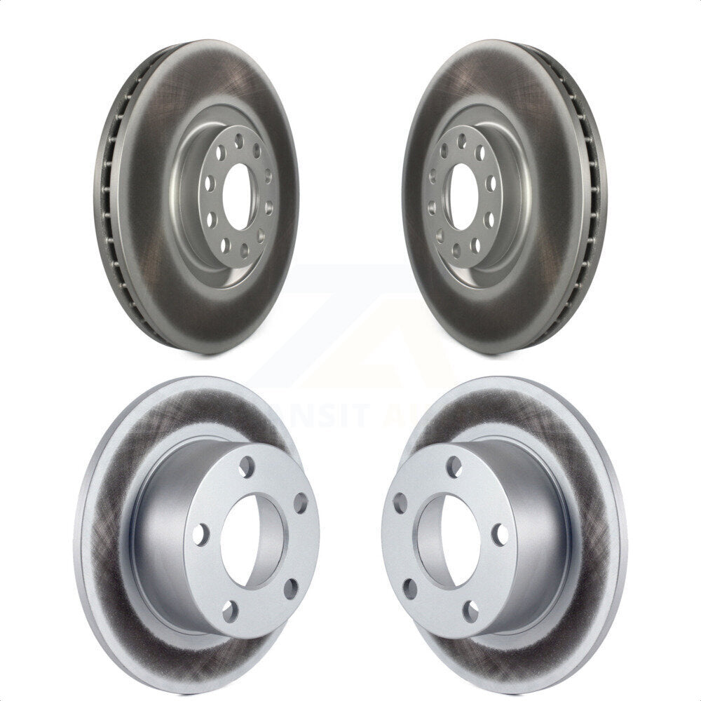 Front Rear Coated Disc Brake Rotors Kit For Audi A6 KG-100906 by Genius