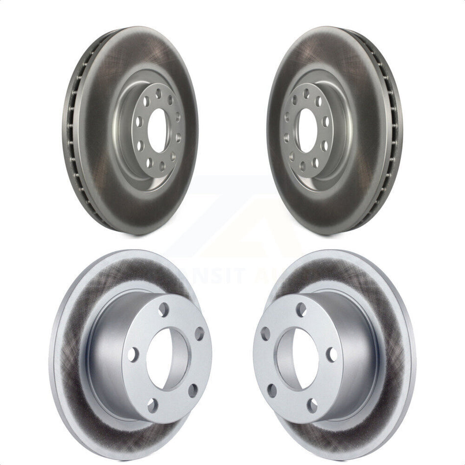 Front Rear Coated Disc Brake Rotors Kit For Audi A6 KG-100906 by Genius