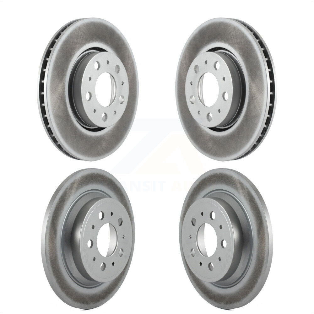 Front Rear Coated Disc Brake Rotors Kit For Volvo S60 V70 XC70 S80 KG-100908 by Genius