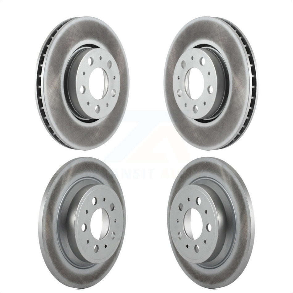 Front Rear Coated Disc Brake Rotors Kit For Volvo S60 V70 XC70 S80 KG-100908 by Genius