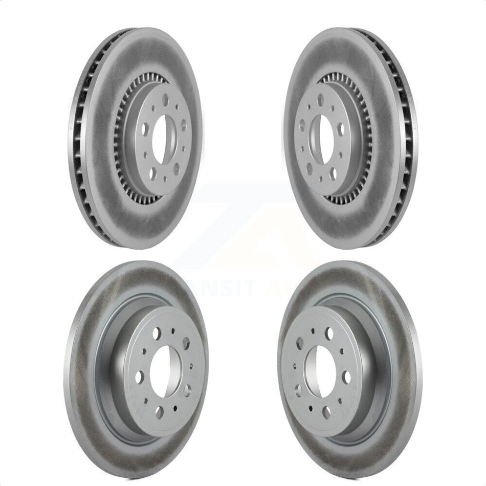 Front Rear Coated Disc Brake Rotors Kit For Volvo S60 V70 XC70 S80 KG-100909 by Genius