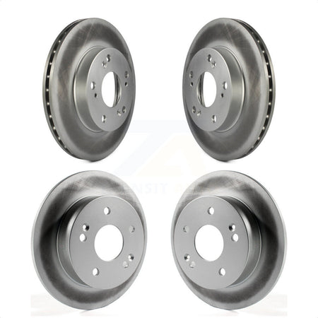 Front Rear Coated Disc Brake Rotors Kit For Honda Civic Acura RSX KG-100911 by Genius