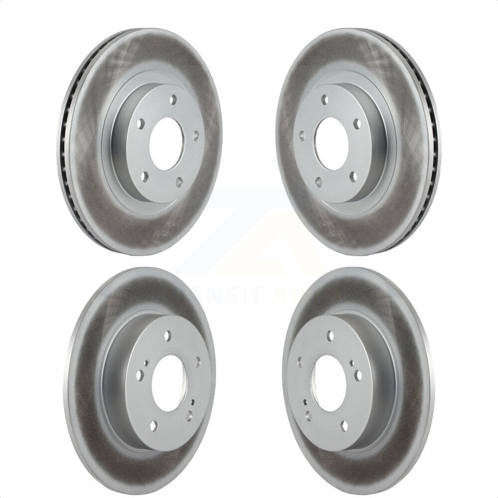 Front Rear Coated Disc Brake Rotors Kit For Nissan Maxima Infiniti I35 INFINITI KG-100915 by Genius